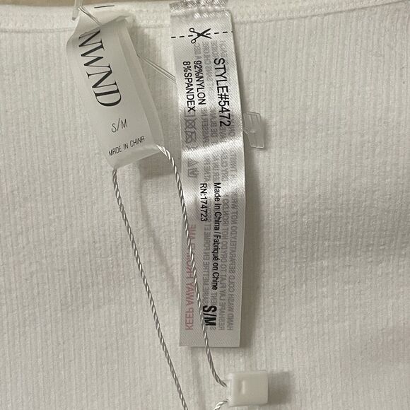 Women's Long Sleeves Crop Top Low Front Stretchy Size Small - Picture 5 of 5